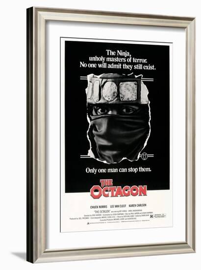 THE OCTAGON, US poster, Chuck Norris, 1980. © American Cinema Releasing/courtesy Everett Collection-null-Framed Art Print