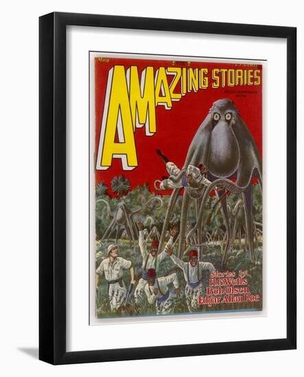 The Octopus Cycle (Lester and Pratt) Explorers in Africa are Attacked by Giant Land-Octopi-Frank R. Paul-Framed Art Print