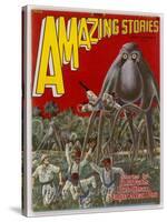 The Octopus Cycle (Lester and Pratt) Explorers in Africa are Attacked by Giant Land-Octopi-Frank R. Paul-Stretched Canvas