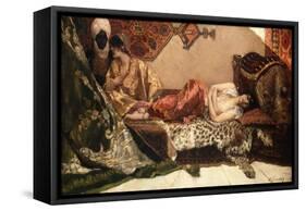 The Odalisque, 1882-Jean Joseph Benjamin Constant-Framed Stretched Canvas