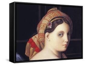 The Odalisque's Face-Jean-Auguste-Dominique Ingres-Framed Stretched Canvas