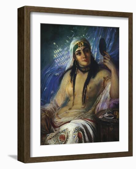 The Odalisque-Anna Maria Elisabeth Jerichau-baumann-Framed Giclee Print