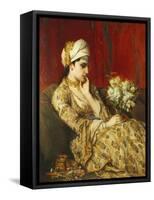 The Odalisque-Jan Frans Portaels-Framed Stretched Canvas