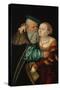 The Odd Couple, 1531, Tempera on Red Beech-Lucas Cranach the Elder-Stretched Canvas