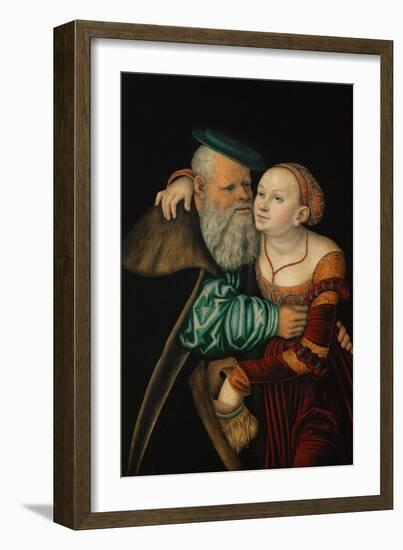 The Odd Couple, 1531, Tempera on Red Beech-Lucas Cranach the Elder-Framed Giclee Print