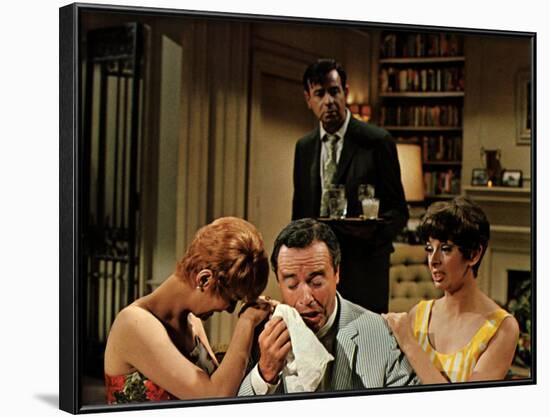 The Odd Couple, Carole Shelley, Jack Lemmon, Walter Matthau, Monica Evans, 1968-null-Framed Photo