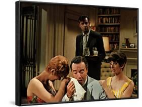 The Odd Couple, Carole Shelley, Jack Lemmon, Walter Matthau, Monica Evans, 1968-null-Framed Photo