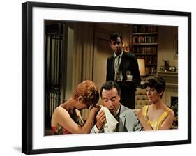 The Odd Couple, Carole Shelley, Jack Lemmon, Walter Matthau, Monica Evans, 1968-null-Framed Photo