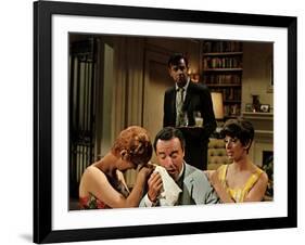 The Odd Couple, Carole Shelley, Jack Lemmon, Walter Matthau, Monica Evans, 1968-null-Framed Photo