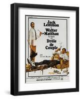 The Odd Couple, French Movie Poster, 1968-null-Framed Art Print