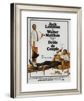 The Odd Couple, French Movie Poster, 1968-null-Framed Art Print