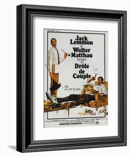 The Odd Couple, French Movie Poster, 1968-null-Framed Art Print