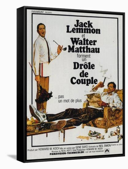 The Odd Couple, French Movie Poster, 1968-null-Framed Stretched Canvas