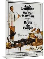 The Odd Couple, French Movie Poster, 1968-null-Mounted Art Print