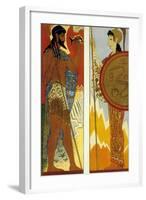 The Odyssey by Homere : the Gods Poseidon and Athena, 1930-1933-null-Framed Photo