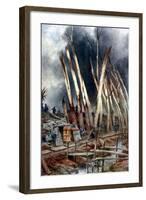 The Offensive at Yser, 1917-Francois Flameng-Framed Giclee Print