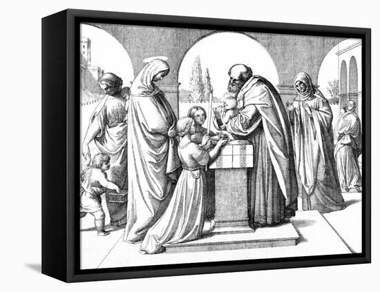 The Offering of Jesus at the Temple, C1870-null-Framed Stretched Canvas