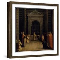 The Offering of the Keys of the City of Siena to the Virgin, on or after 1526-Domenico Beccafumi-Framed Giclee Print