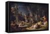 The Offering to Bacchus, 1720-Michel-ange Houasse-Framed Stretched Canvas