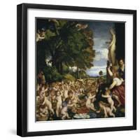 The Offering to Venus, 1518-1519-Titian (Tiziano Vecelli)-Framed Giclee Print