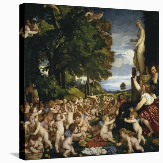 The Offering to Venus, 1518-1519-Titian (Tiziano Vecelli)-Stretched Canvas