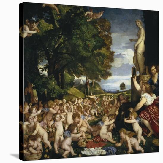 The Offering to Venus, 1518-1519-Titian (Tiziano Vecelli)-Stretched Canvas