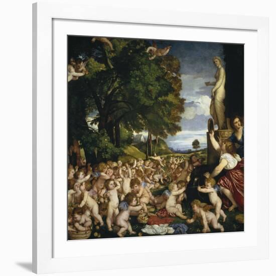 The Offering to Venus, 1518-1519-Titian (Tiziano Vecelli)-Framed Giclee Print