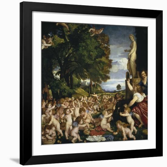 The Offering to Venus, 1518-1519-Titian (Tiziano Vecelli)-Framed Giclee Print