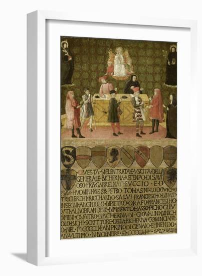 The Office of the Tax Collector (Bicchern) of Siena, 1451-1452-null-Framed Giclee Print