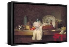 The Officers' Mess or the Remains of a Lunch, 1763-Jean-Baptiste Simeon Chardin-Framed Stretched Canvas