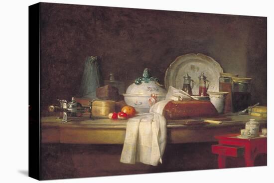 The Officers' Mess or the Remains of a Lunch, 1763-Jean-Baptiste Simeon Chardin-Stretched Canvas