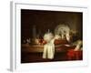 The Officers' Mess or the Remains of a Lunch-Jean-Baptiste Simeon Chardin-Framed Giclee Print