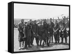 The Officers of a Flight-null-Framed Stretched Canvas