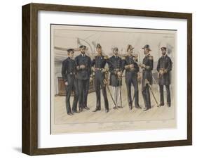 The Officers of the Royal Navy-Frank Dadd-Framed Giclee Print