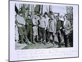 The Officers of the Terra Nova Expedition-Herbert Ponting-Mounted Photographic Print