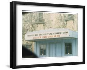 The Offices of Bob Barton State Representative in a Small Texas Town-null-Framed Photographic Print