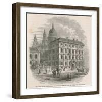 The Offices of the British and Foreign Bible Society in Queen Victoria Street, London-null-Framed Giclee Print