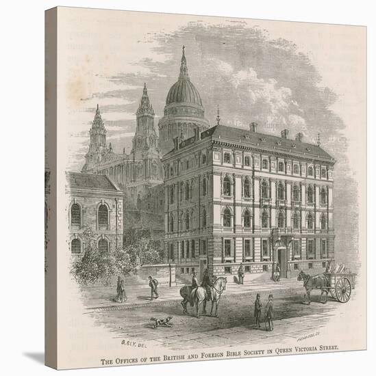 The Offices of the British and Foreign Bible Society in Queen Victoria Street, London-null-Stretched Canvas