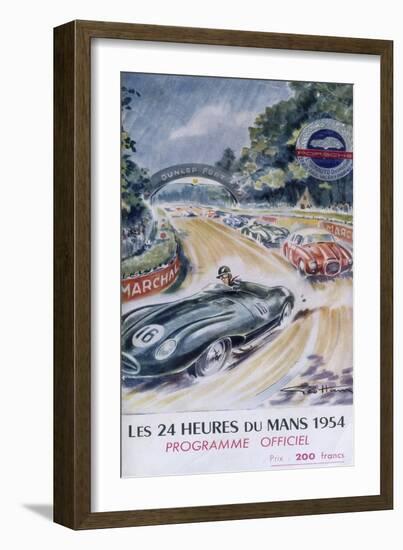 The Official Programme for Le Mans 24 Hours, 1954-null-Framed Premium Giclee Print