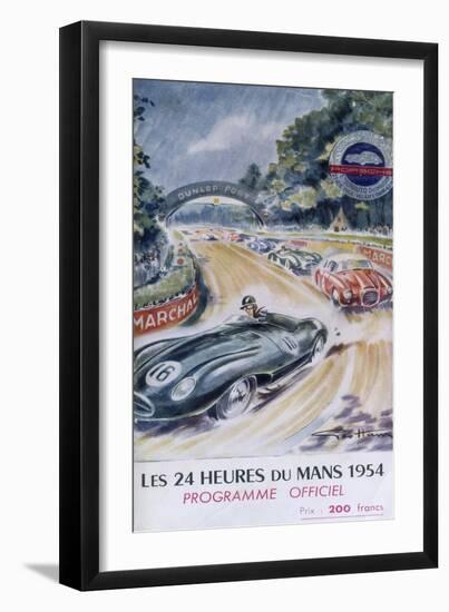 The Official Programme for Le Mans 24 Hours, 1954-null-Framed Premium Giclee Print