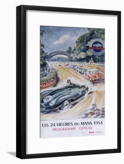 The Official Programme for Le Mans 24 Hours, 1954-null-Framed Giclee Print