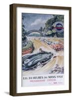 The Official Programme for Le Mans 24 Hours, 1954-null-Framed Giclee Print