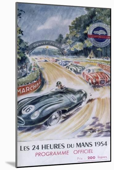 The Official Programme for Le Mans 24 Hours, 1954-null-Mounted Giclee Print