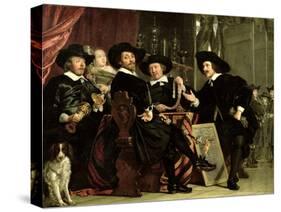 The Officials of the Company of Bowyers of St. Sebastian at Amsterdam, 1653-Bartolomeus Van Der Helst-Stretched Canvas