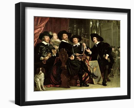 The Officials of the Company of Bowyers of St. Sebastian at Amsterdam, 1653-Bartolomeus Van Der Helst-Framed Giclee Print