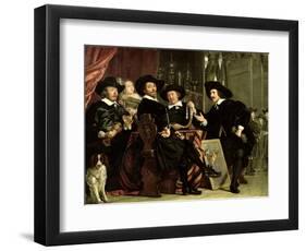 The Officials of the Company of Bowyers of St. Sebastian at Amsterdam, 1653-Bartolomeus Van Der Helst-Framed Giclee Print