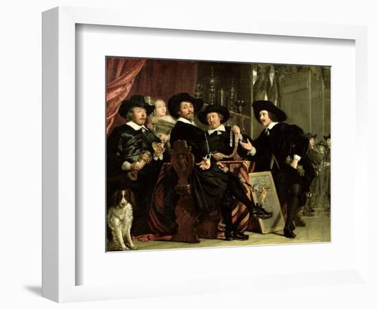 The Officials of the Company of Bowyers of St. Sebastian at Amsterdam, 1653-Bartolomeus Van Der Helst-Framed Giclee Print