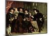 The Officials of the Company of Bowyers of St. Sebastian at Amsterdam, 1653-Bartolomeus Van Der Helst-Mounted Giclee Print