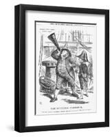 The Officious Passenger, 1866-John Tenniel-Framed Giclee Print