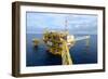 The Offshore Oil Rig in the Gulf of Thailand.-num_skyman-Framed Photographic Print